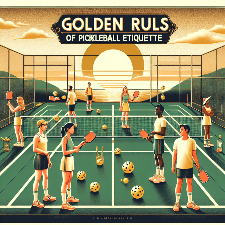 The Golden Rules of Pickleball Etiquette