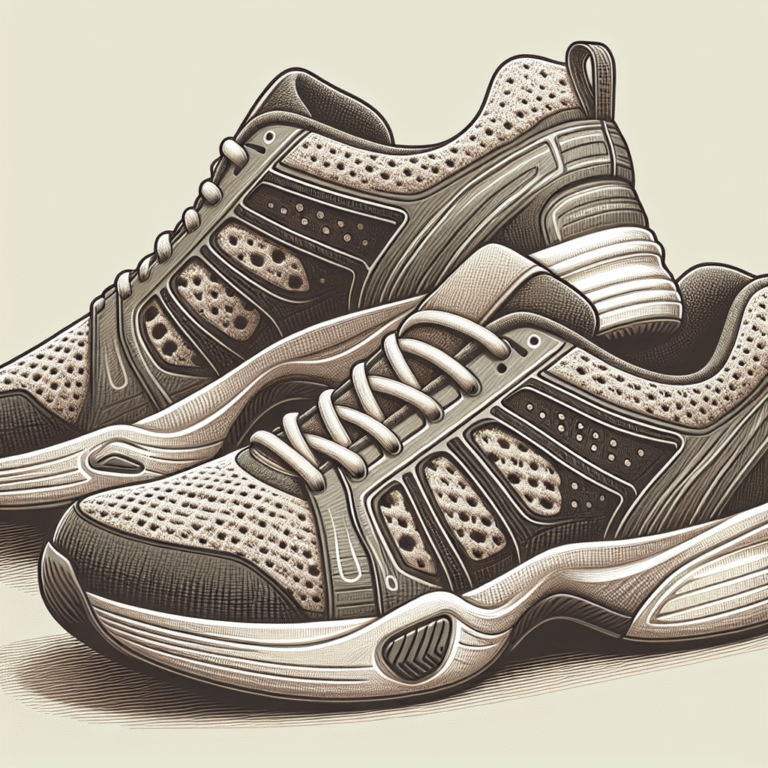  "Comfortable and Flexible Wide Sole Pickleball Shoes for Seniors