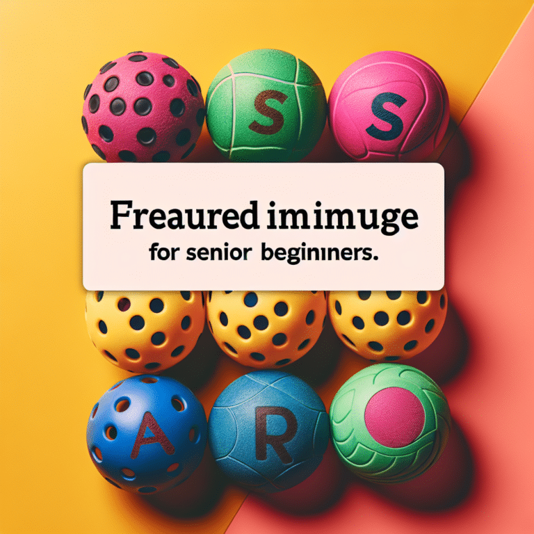  "The Best Pickleball Balls for Senior Beginners