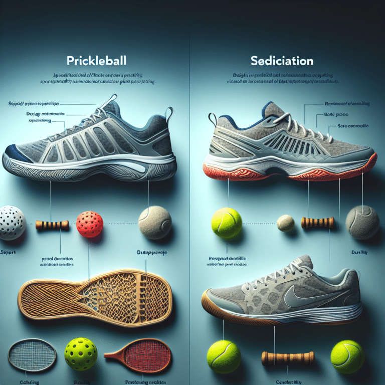 "Analyzing Pickleball Court Shoes vs Tennis Shoes for Seniors